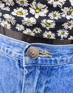 Floral Top &amp; Denim Skirt Set
