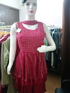 Party Wear Kurti Dhoti Salwar Dupatta Set