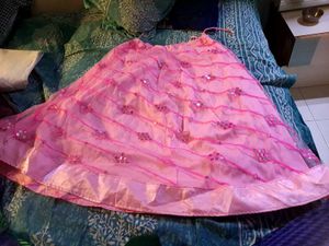 9 years girl Pink Embellished Skirt