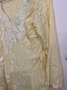 Embroidered Yellow Top