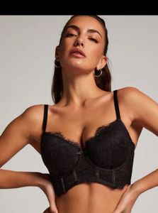 Black Lace Corset Bralette