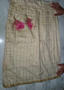 Pink And Gold Embellished Lehanga Choli For Girls