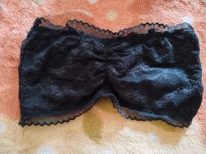 Black Lace Bandeau Bra
