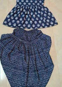 14_16 YrsNew girls kurti dhoti set Fix Price