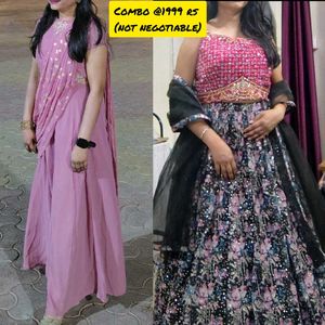 combo lehenga+ indo western gown 😍😍🔥