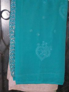 Elegant White Saree