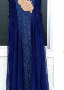 Elegant Blue Ethnic Gown