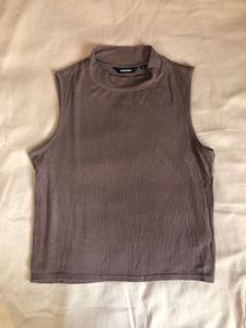 NUON Brown Sleeveless Top