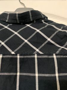 Check shirt, black and white