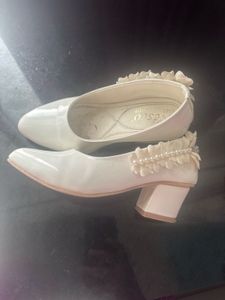 White Heel Shoes For Kids