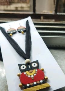 Owl And Flower Neck Set