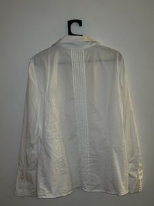 White Pleated Shirt