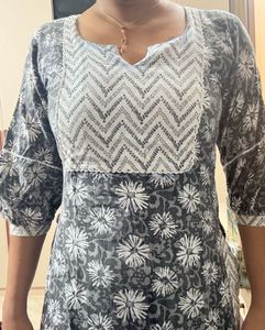 Floral Print Kurta Set