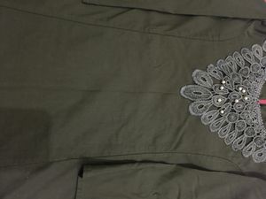 Olive Green Color Top