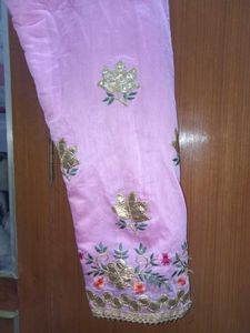 Pink Kurti With Bottom