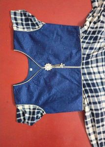 Blue Checkered Dress