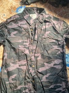 Camo Button Down Shirt