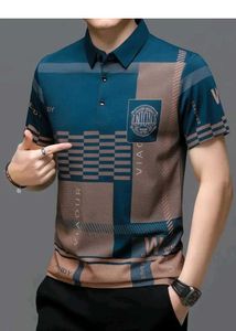 Colour Block Men Blue Tshirt