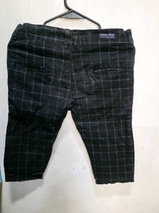 Boys' Checkered Bermuda Jeans Shorts
