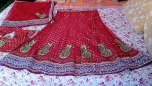 Beautiful RED and PURPLE Lehnga