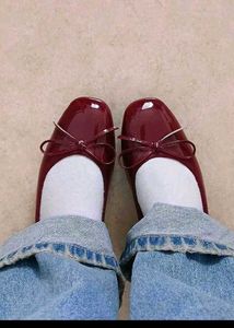 Cherry Red marry Jane Flats