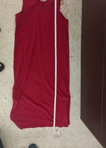 Red Sleeveless Maxi Dress