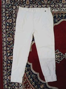 Comfy White Casual Pants