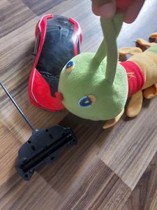 Car Set And  CATERPILLAR SOFT TOY
