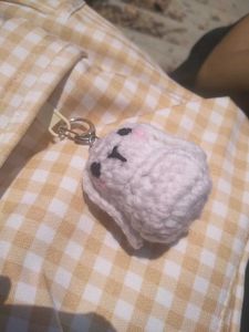 Crochet Bunny Keychain