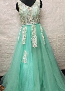 6 Layers Blue Princess Dress/ Ball Gown/ Wedding