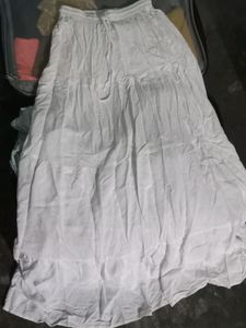 White Long Skirt