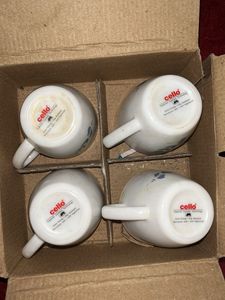 Floral Coffee Mugs (Set of 4)