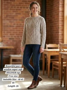 Designer Woolen Top - Elegant Style