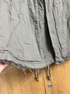 Olive Green Trench Coat Heavy Cotton