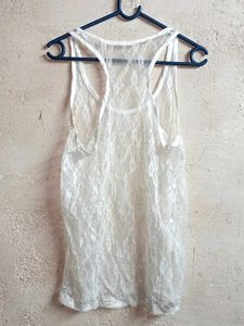 Trendy See-through Fashion Tank Top Vest Sheer