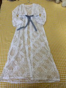 Nightie/robe Lace Cover-Up Fits S/M