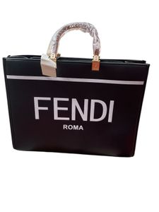 Fendi Inspired 3-Piece Black Bag Set (Large Size)