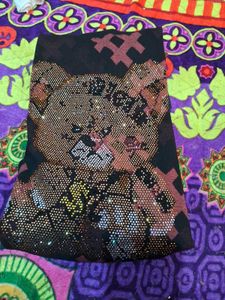 sale🎊🎆🎄🎉Teddy Bear Sequin Embellished Top