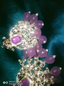 Purple Stone Earrings