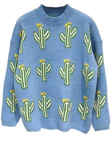 Cactus Print Sweater