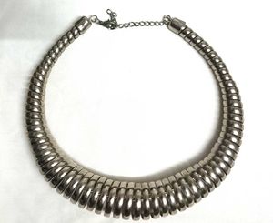 Silver Tone Statement Necklace