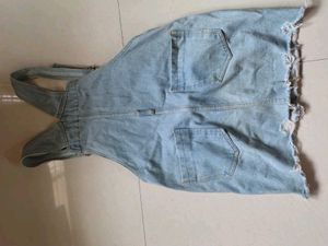 Denim Overalls Dress/ Dungry