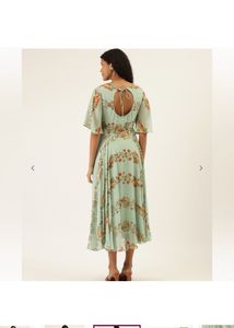 LABEL RITU KUMARFloral Print Fit &amp; Flare Dress