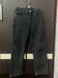 Charcoal Wide Leg Jeans