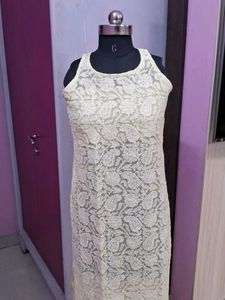 Elegant Embroidered Kurta Lemon