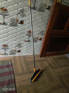 2in1 Floor Scrub Brush with Long Adjustable Handle