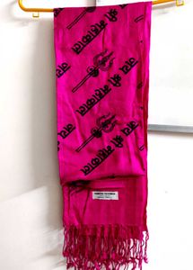 Pink &#39;Shri Mahakal&#39;Sawan Special Stole, Brand New!