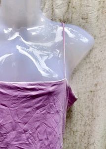 Cute Lavender Crop Top
