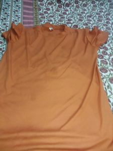 Silk tshirt for Kids Orange Colour  tshir