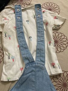 Baby Denim Overalls Set